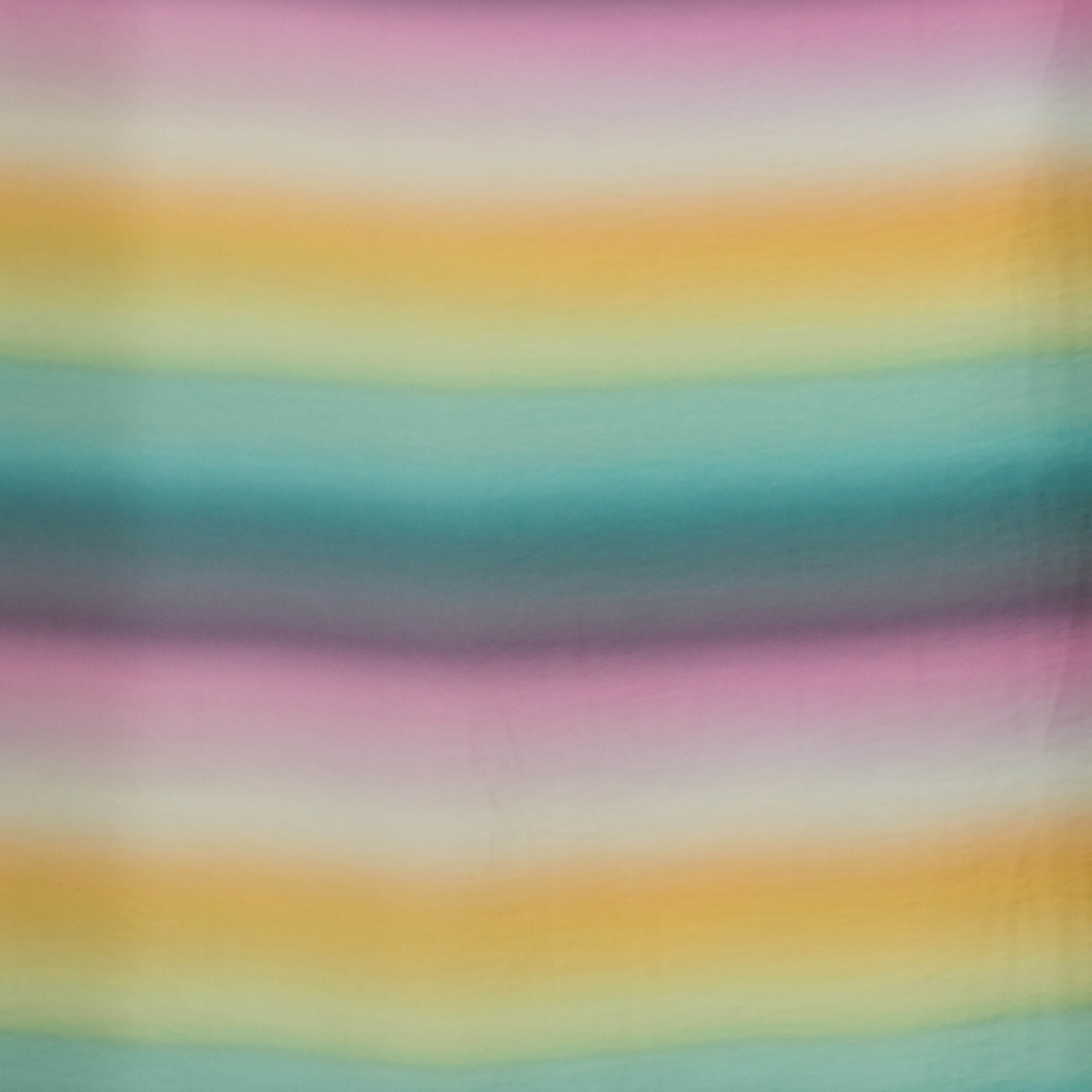 Crêpe viscosemengeling, digitale multicolor degradé